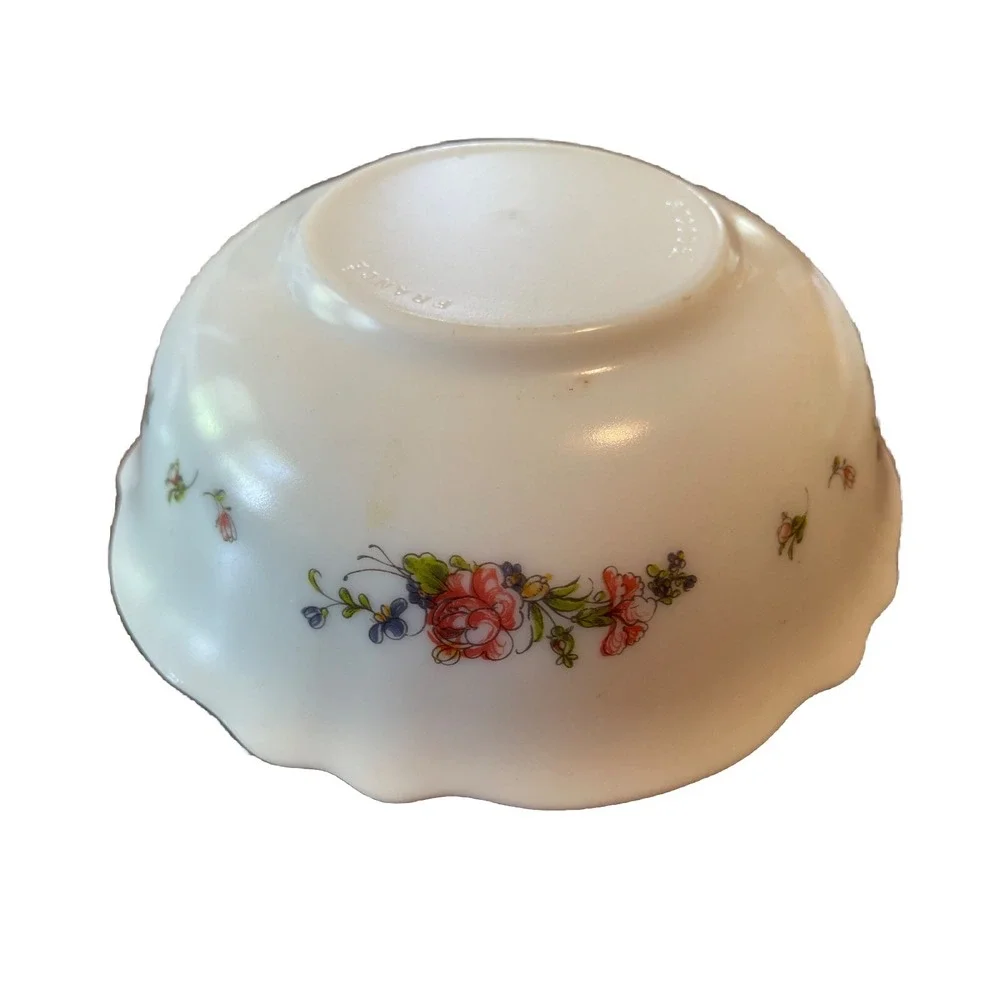 Arcopal France cereal bowls Set Of 3 cherry blossoms Milk Glass discontinued